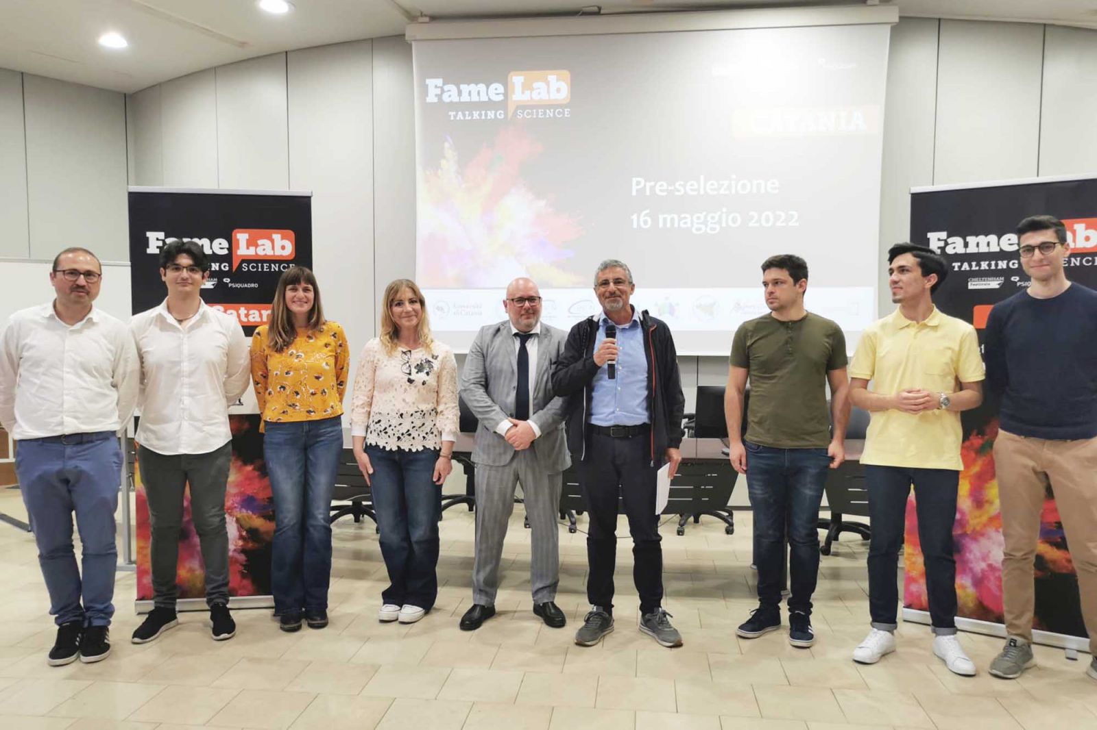 Famelab Catania, i finalisti e i componenti di giuria