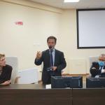 Un momento dell'intervento del rettore Francesco Priolo