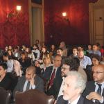 Il pubblico presente nell'aula magna