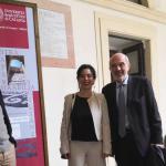 Nella foto il prof. Paolo Mazzoleni e la prof.ssa Germana Barone con il rettore Francesco Basile