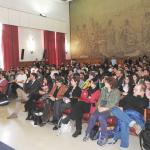 Studenti e docenti in aula magna