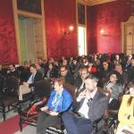 Il pubblico presente nell'aula magna del Palazzo centrale