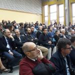 Il pubblico presente nell'aula magna