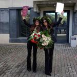 Beatrice e Cristina Gagliano il giorno della laurea magistrale 