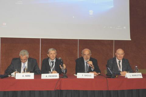 Nella foto da sinistra Alfonso Niro, Alberto Fichera, Francesco Basile e Luigi Marletta