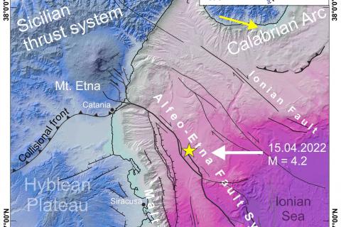 Figura 1. Tectonic sketch-map of eastern Sicily and the Ionian offshore 