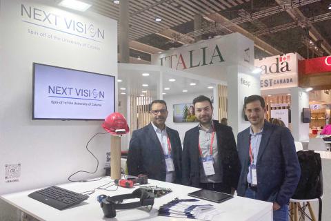 I fondatori di “Next Vision”: Giovanni Maria Farinella, Francesco Ragusa e Antonino Furnari