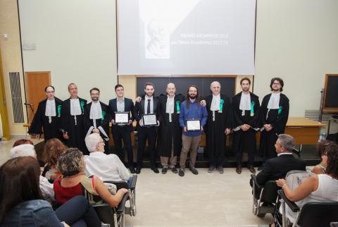 La commissione e i premiati